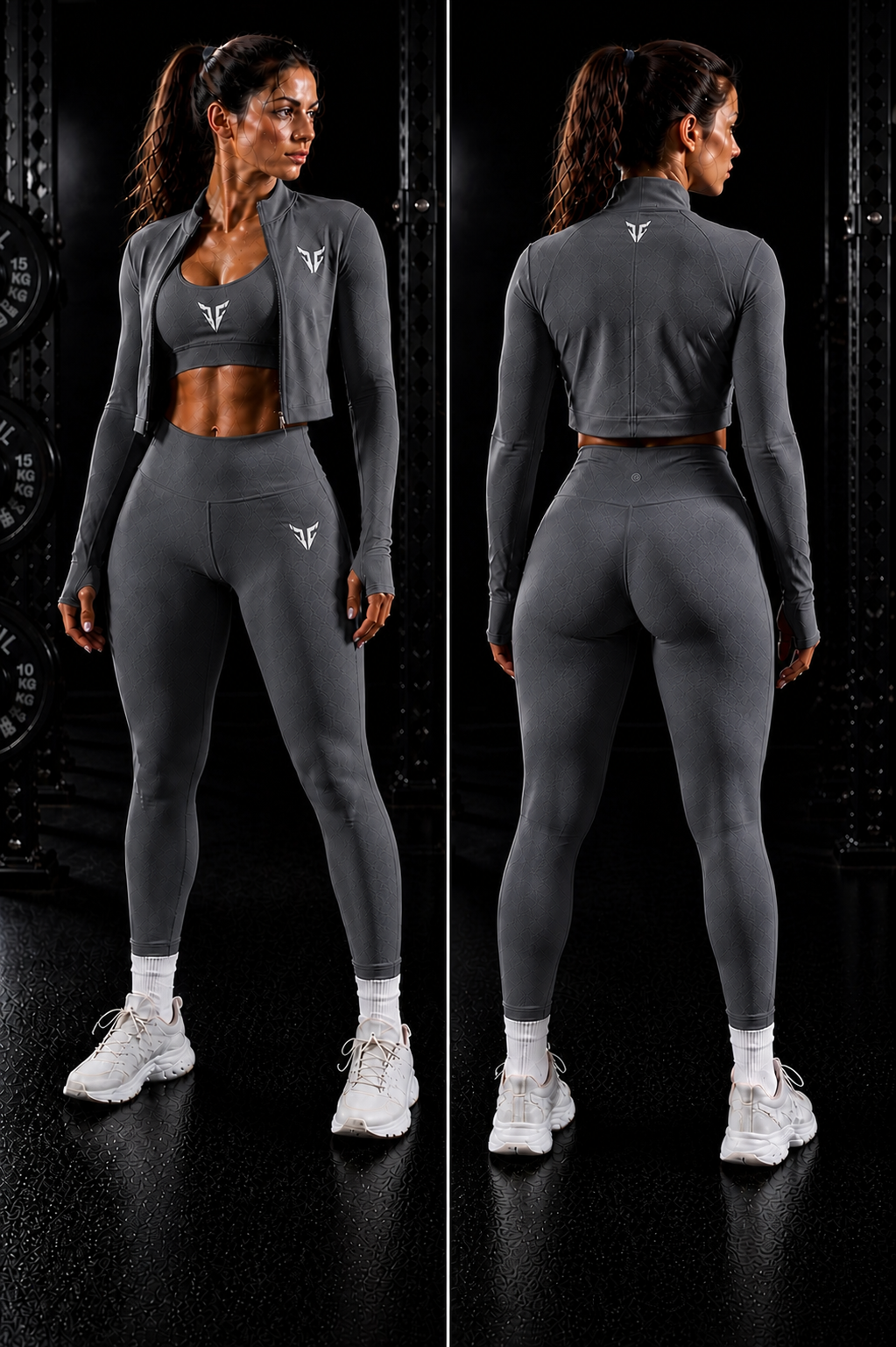IRONVEIL Ensemble Femme 3 Pièces – Doux, Respirant & Taille Haute