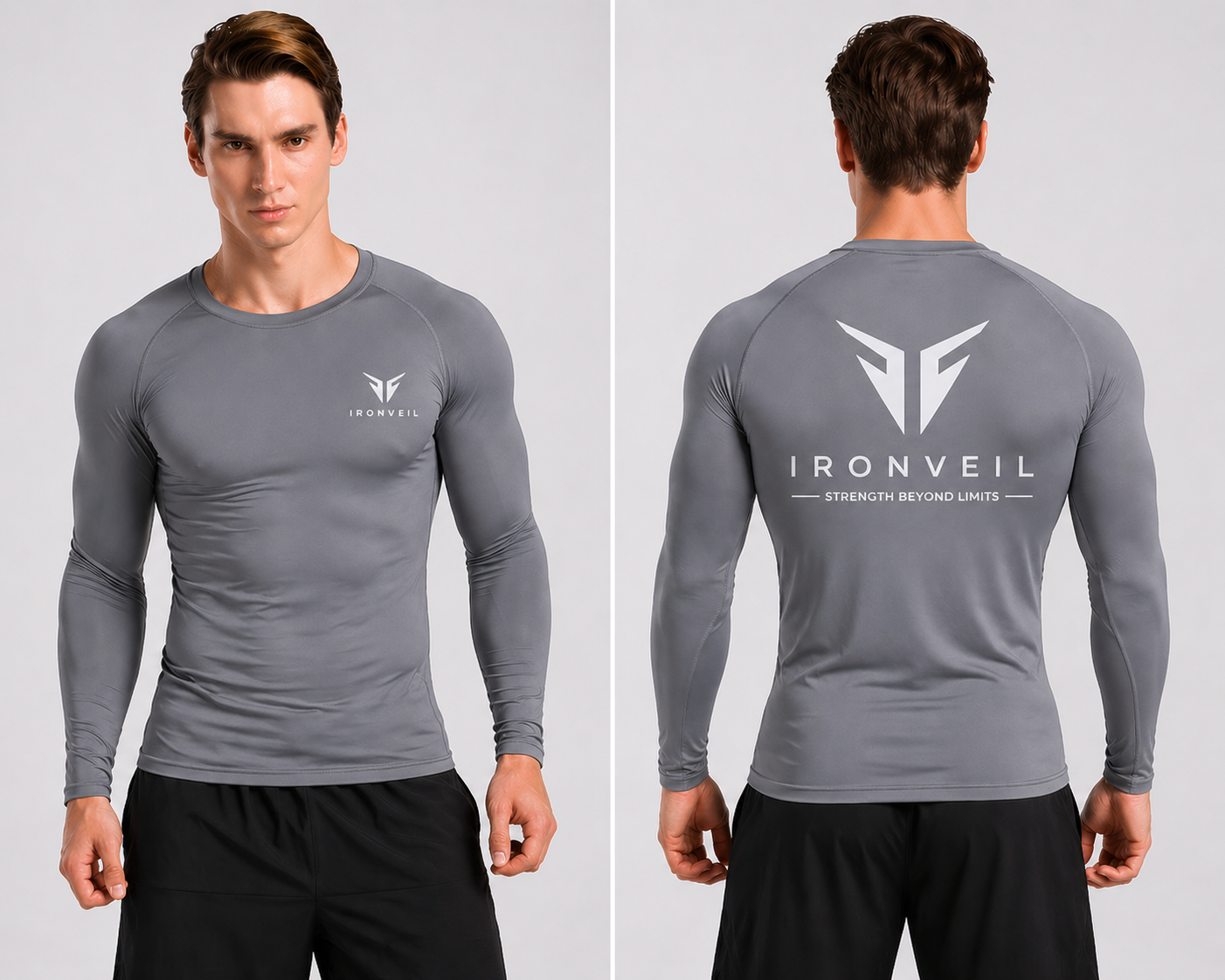 IRONVEIL Compression Manches Longues – Performance & Confort Ultime