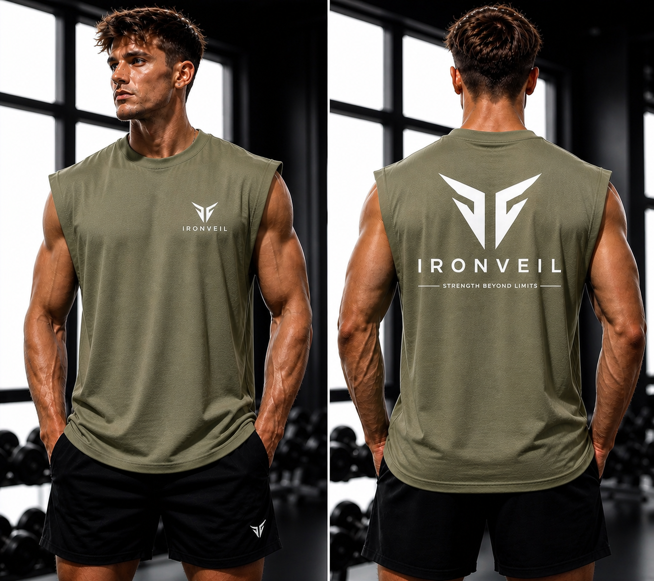IRONVEIL Débardeur Sport Homme – Séchage Rapide & Ultra Respirant