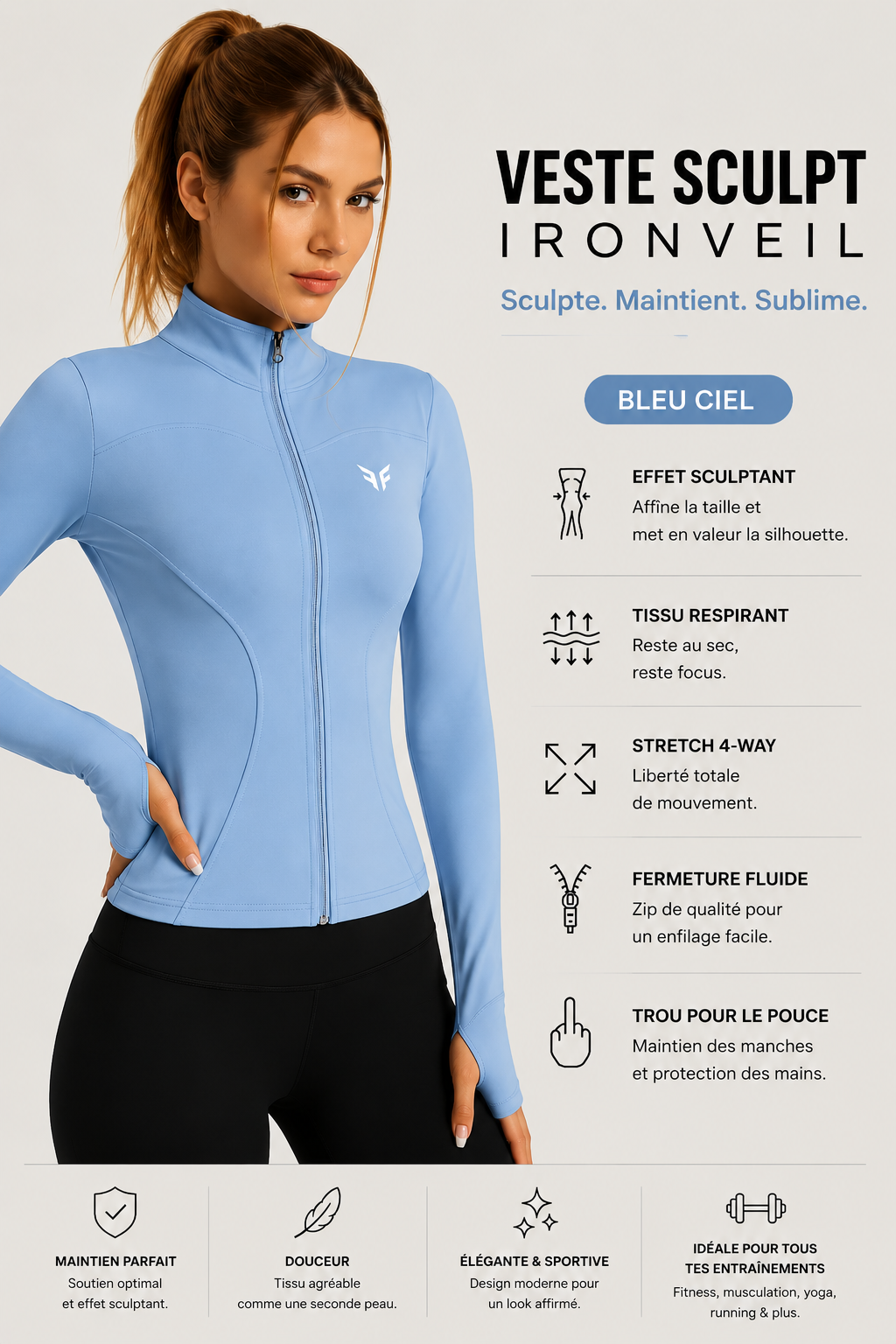 Veste Sculpt Zip IRONVEIL