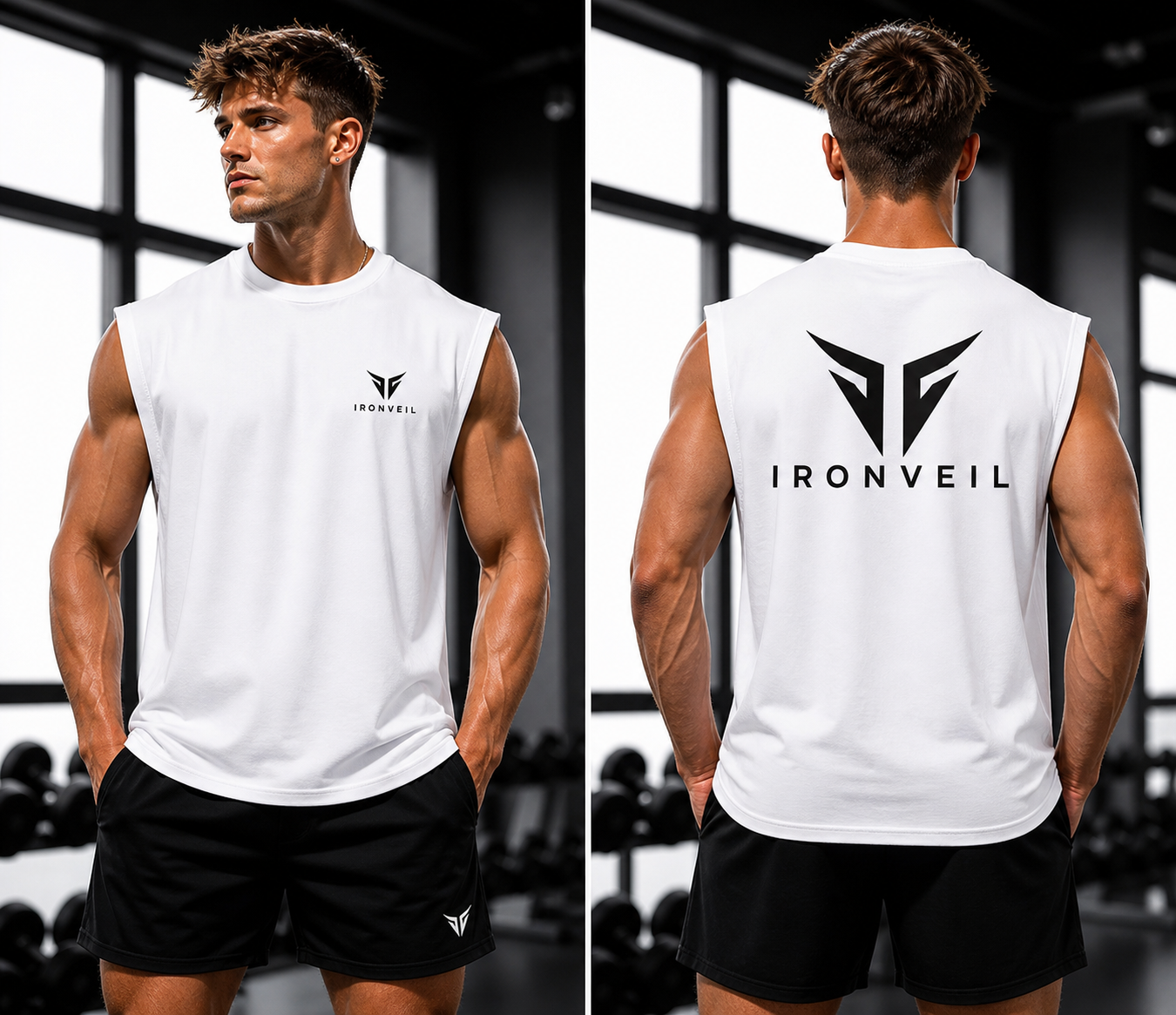 IRONVEIL Débardeur Sport Homme – Séchage Rapide & Ultra Respirant