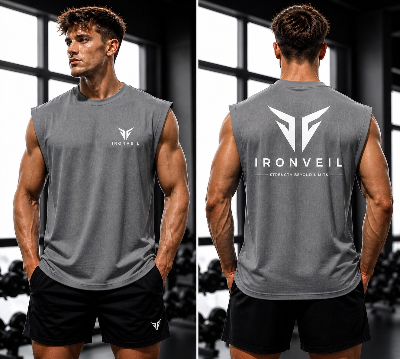 IRONVEIL Débardeur Sport Homme – Séchage Rapide & Ultra Respirant