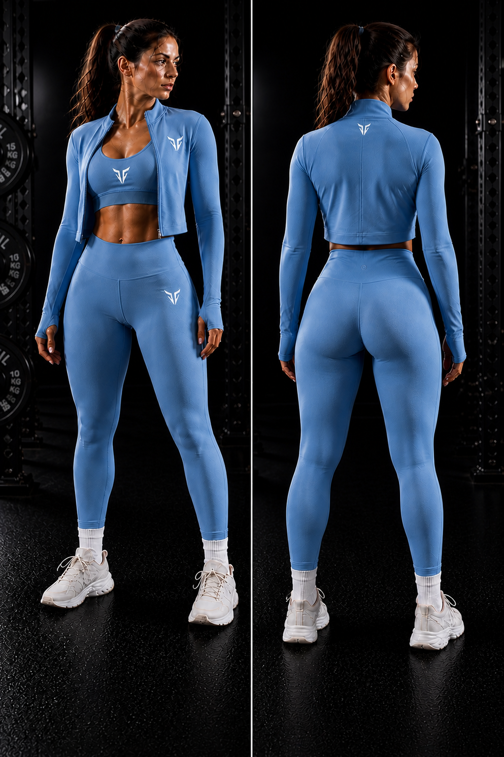IRONVEIL Ensemble Femme 3 Pièces – Doux, Respirant & Taille Haute