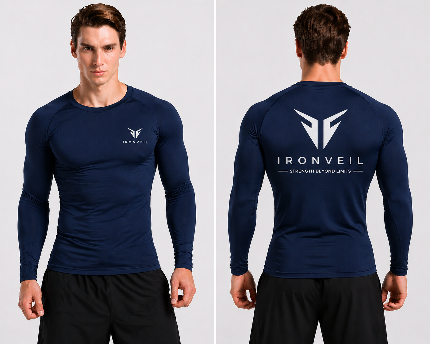 IRONVEIL Compression Manches Longues – Performance & Confort Ultime