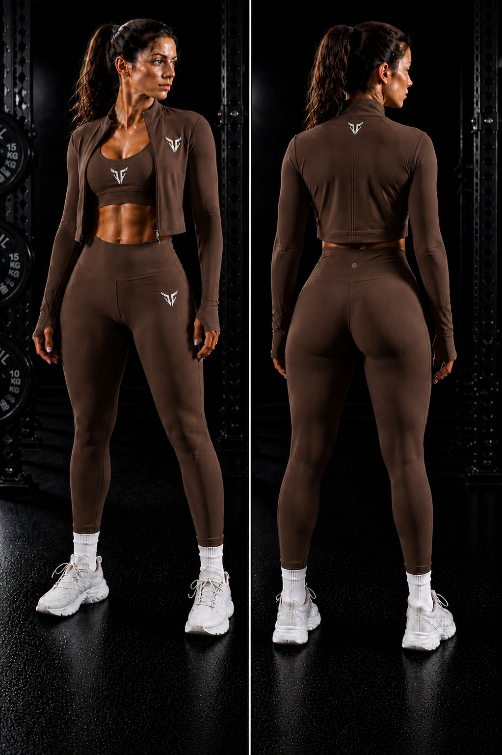 IRONVEIL Ensemble Femme 3 Pièces – Doux, Respirant & Taille Haute