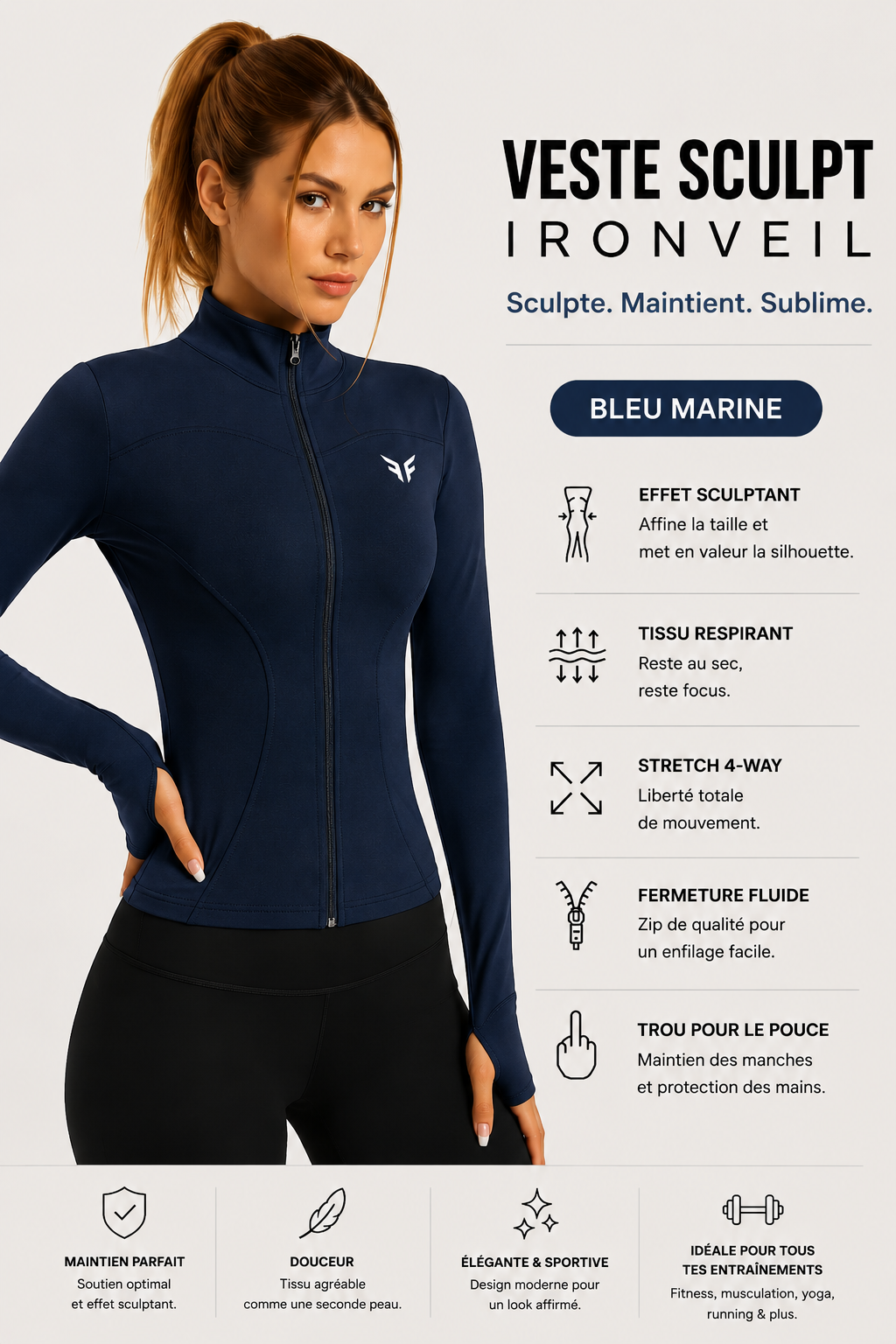 Veste Sculpt Zip IRONVEIL