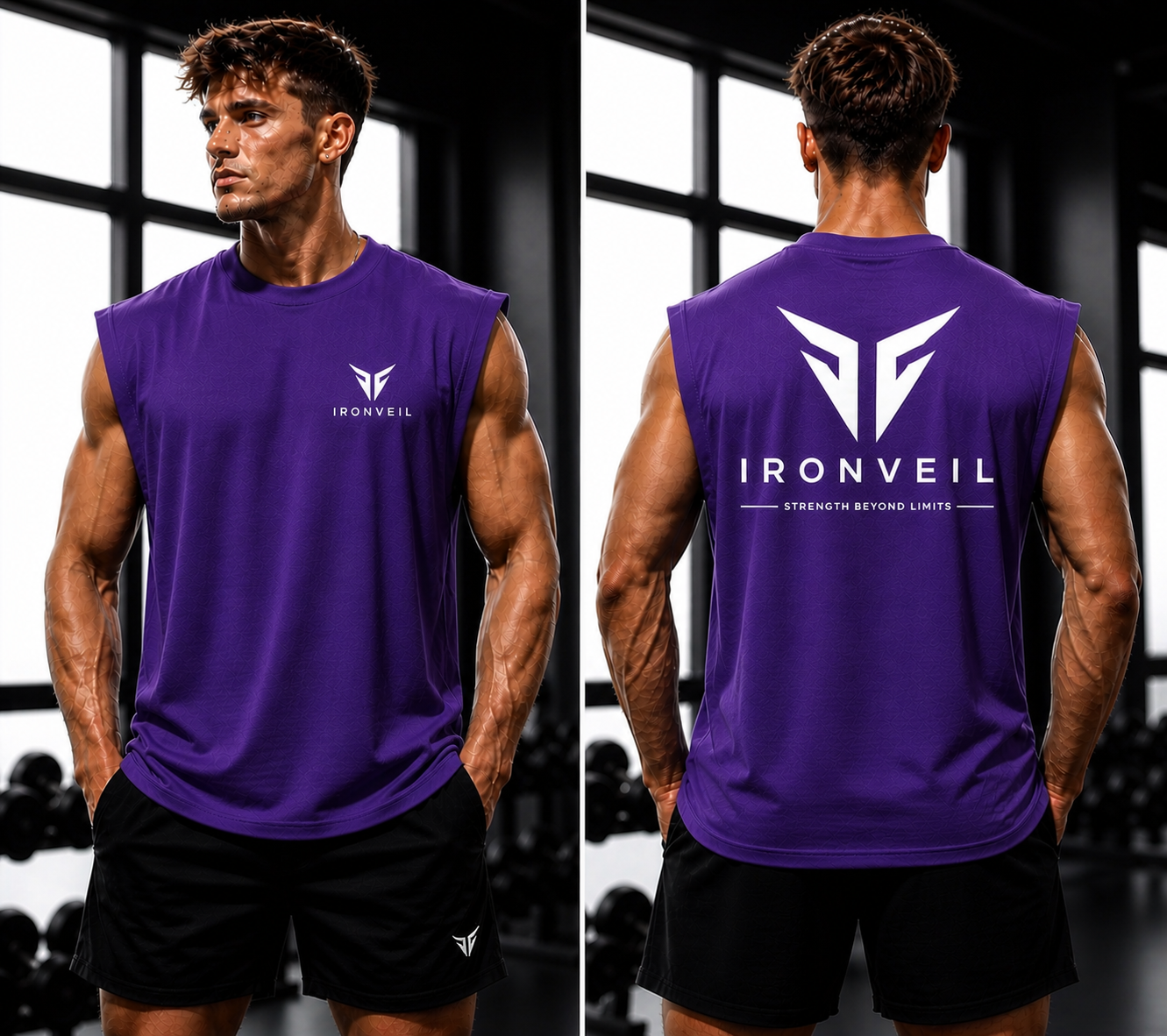 IRONVEIL Débardeur Sport Homme – Séchage Rapide & Ultra Respirant